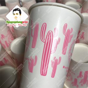 Ly giấy đựng trà sữa tại Nguyễn Phong Print