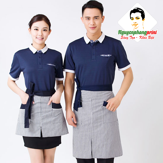 May áo phông đồng phục phục vụ nhà hàng khách sạn đẹp - Nguyễn Phong Print