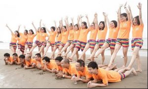 Áo đồng phục đi du lịch biển cho team