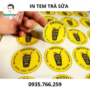 IN TEM TRÀ SỮA
