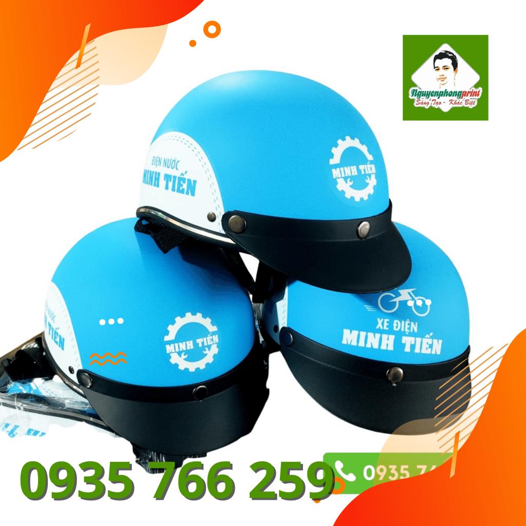 In Nón Bảo Hiểm Gia Lai,  Giá Rẻ Tại Xưởng 