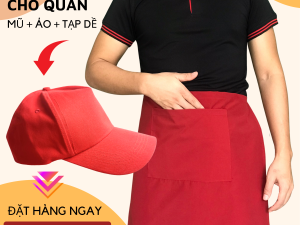 tạp dề ngắn gia lai, in tạp dề gia lai giá rẻ