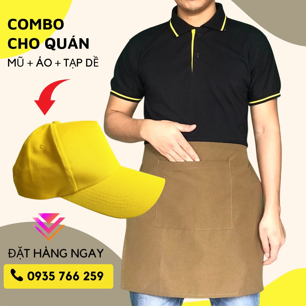 tạp dề ngắn gia lai, in tạp dề gia lai giá rẻ