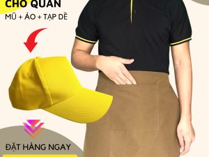 tạp dề ngắn gia lai, in tạp dề gia lai giá rẻ