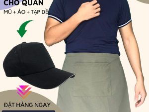 tạp dề ngắn gia lai, in tạp dề gia lai giá rẻ