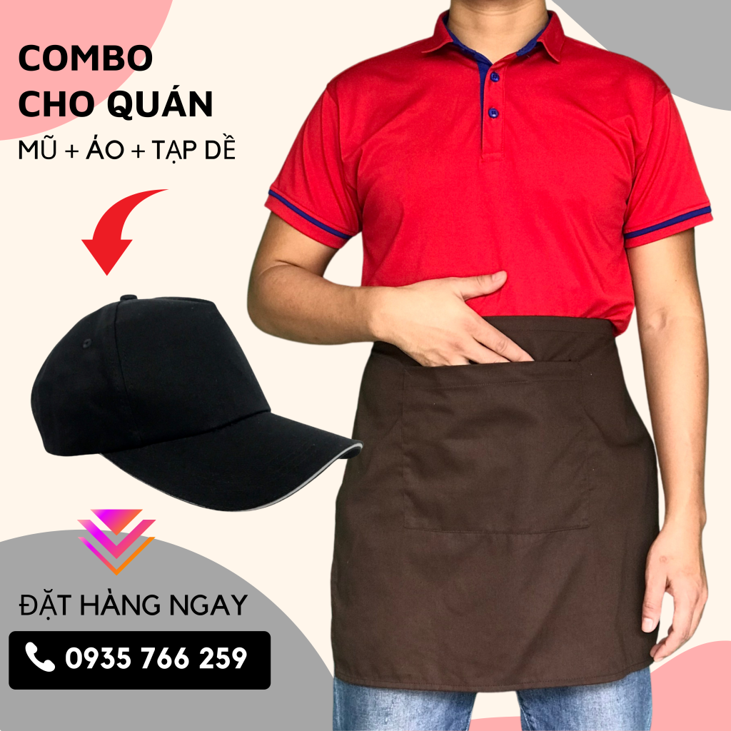 tạp dề ngắn gia lai, in tạp dề gia lai giá rẻ