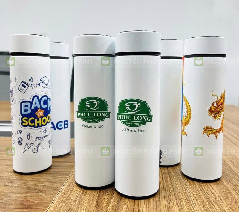 Bình giữ nhiệt in logo làm quà tặng nhân viên văn phòng