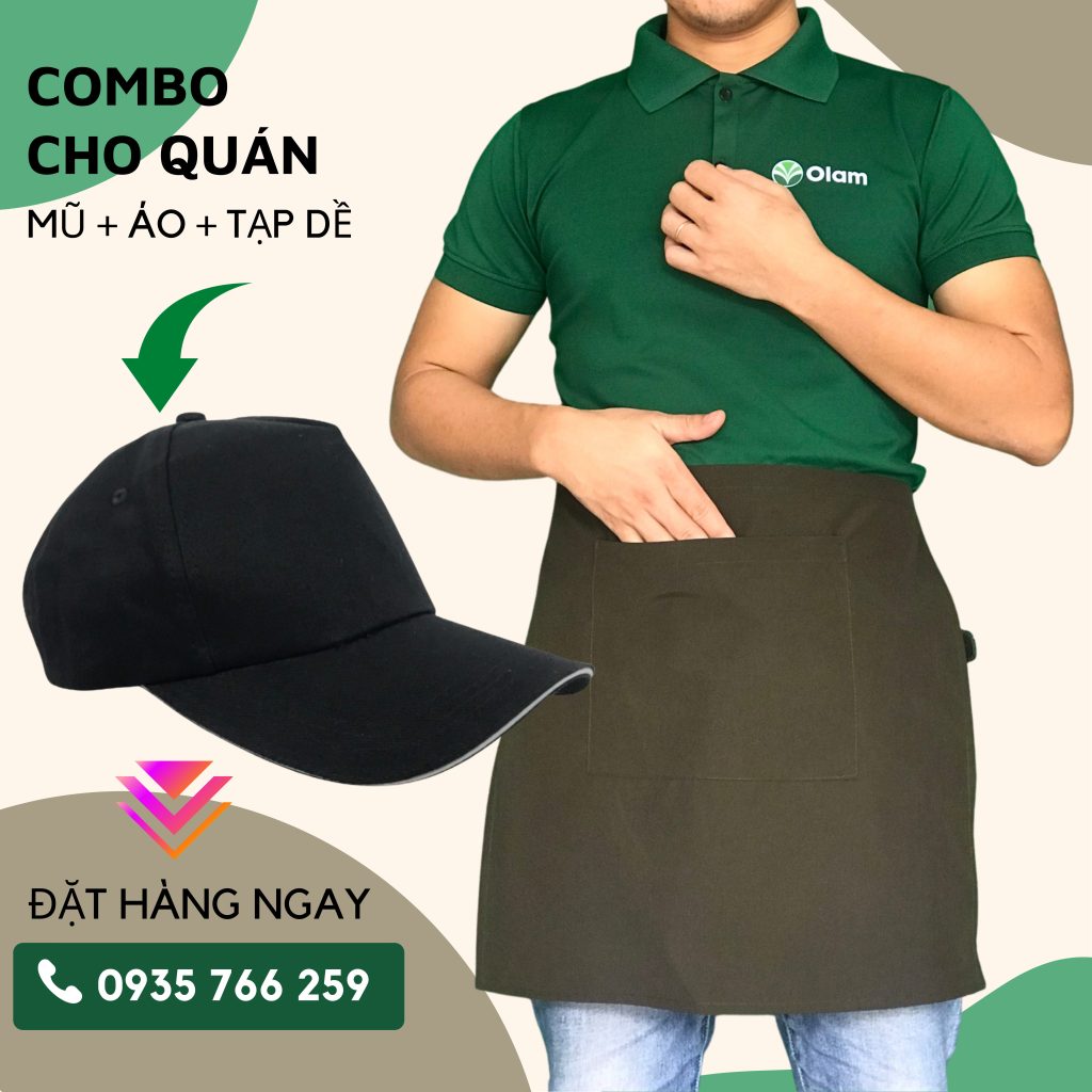 tạp dề ngắn gia lai, in tạp dề gia lai giá rẻ