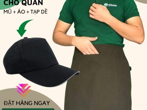 tạp dề ngắn gia lai, in tạp dề gia lai giá rẻ