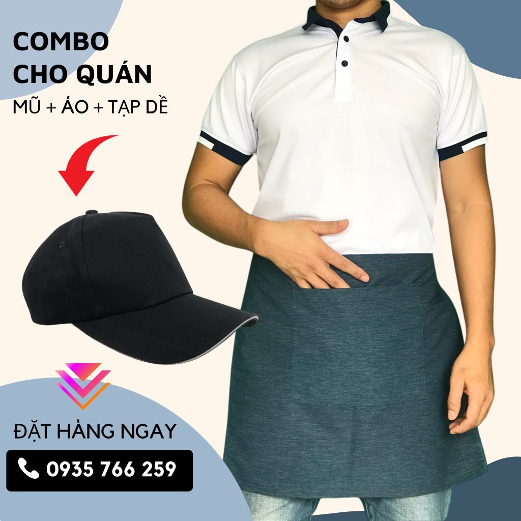 tạp dề ngắn gia lai, in tạp dề gia lai giá rẻ