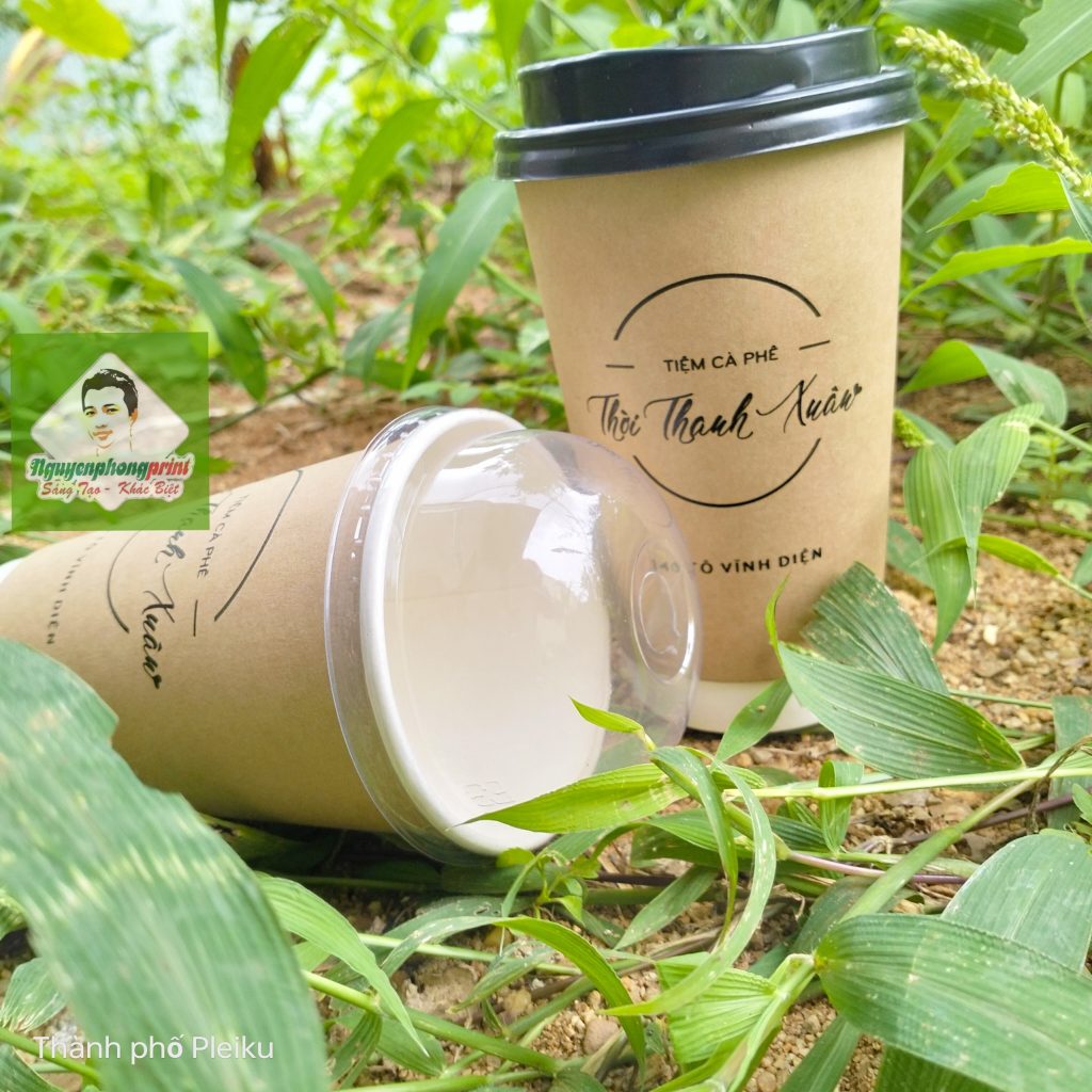 Báo Giá Ly Giấy Kraft 16oz, In Ly Giấy Kraft Gia Lai