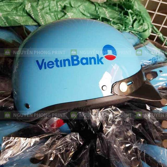 Mũ bảo hiểm in logo quà tặng tri ân khách hàng