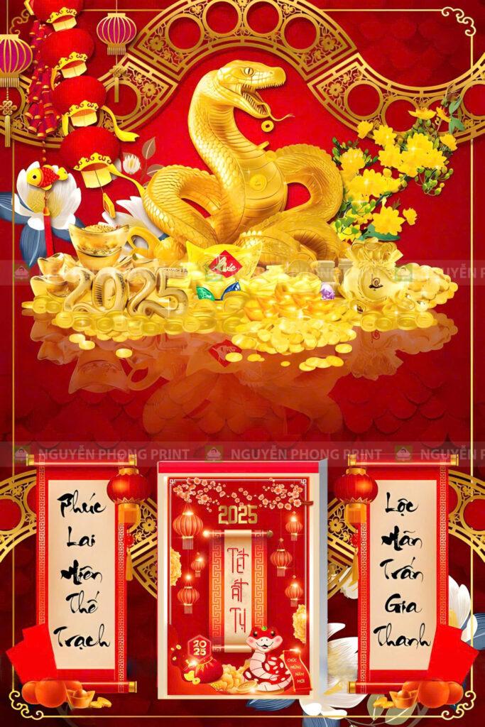 Lịch tết in theo yêu cầu - Quà tặng khách hàng