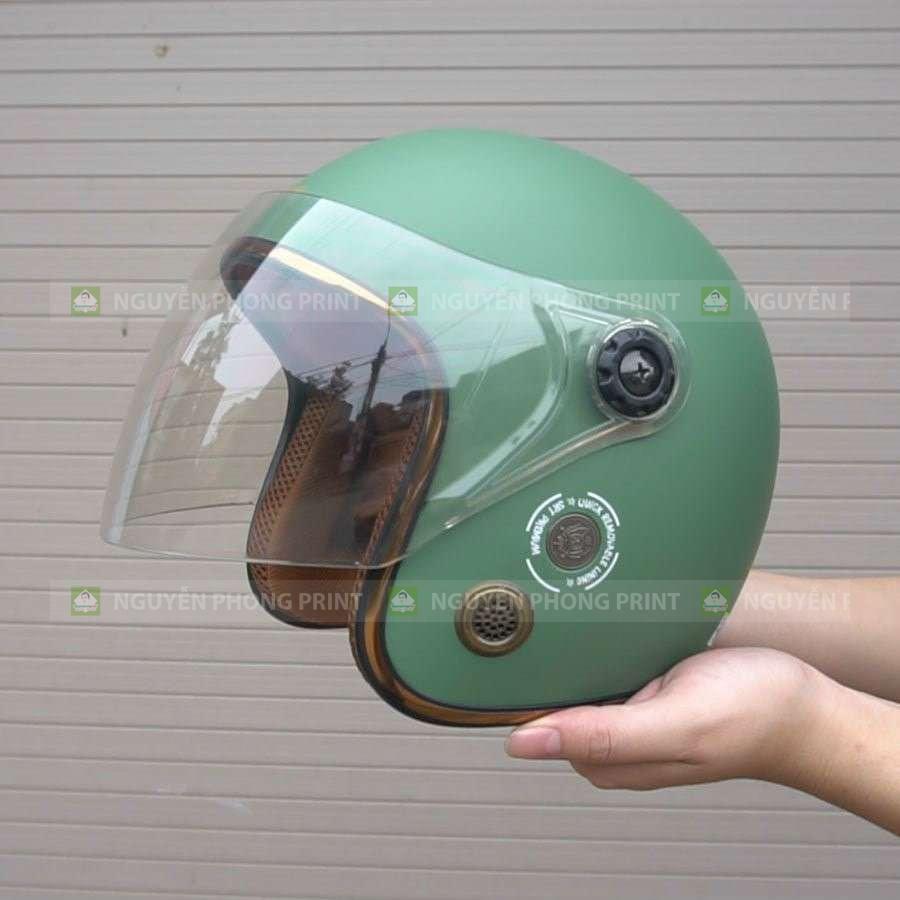 Xưởng sản xuất nón bảo hiểm Pleiku uy tín chất lượng Nguyễn Phong Print