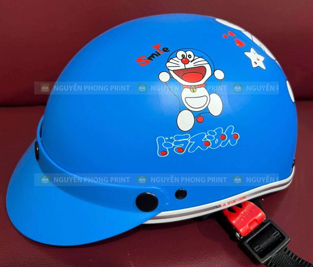 mũ bảo hiểm trẻ em in logo theo yêu cầu