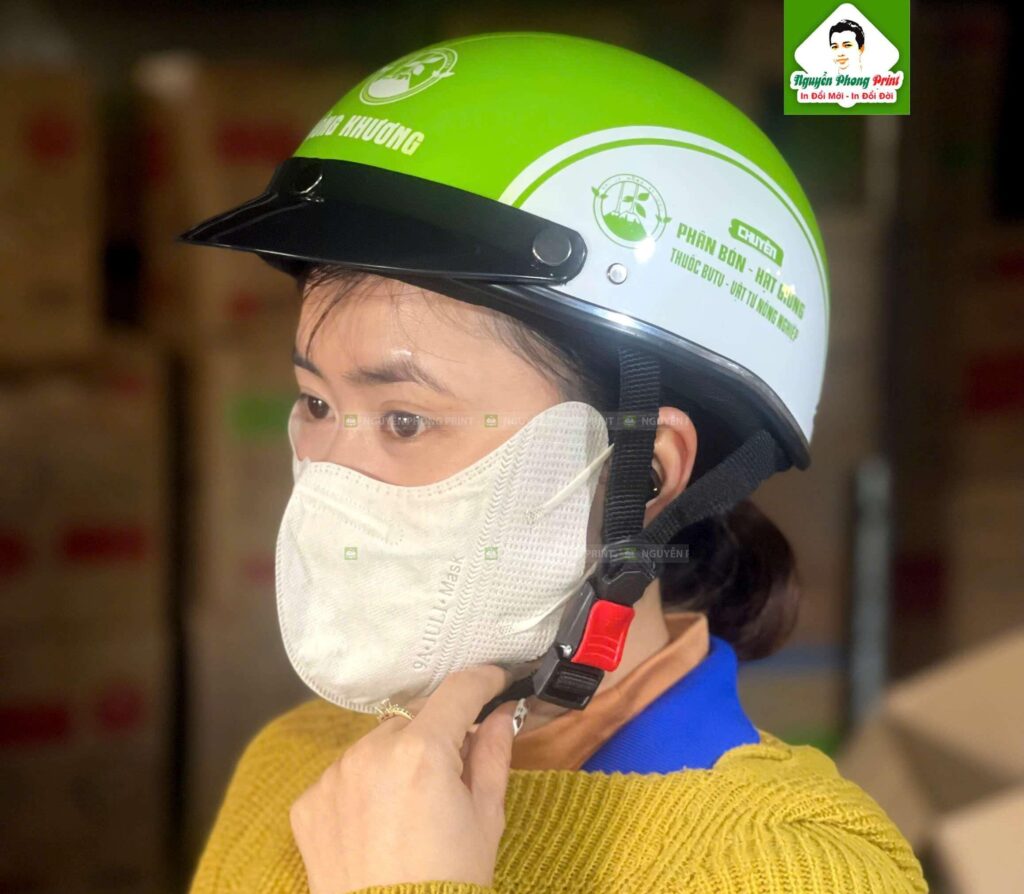 Mũ bảo hiểm in logo quà tặng 8/3