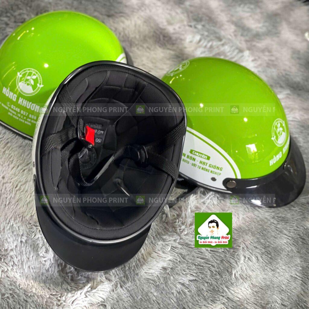 nón bảo hiểm in logo quà tặng doanh nghiệp