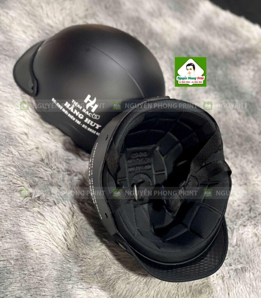 nón bảo hiểm in logo theo yêu cầu