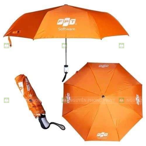 Ô dù gấp gọn in logo theo yêu cầu quà tặng 8 3