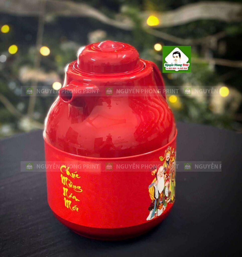phích pha trà giữ nhiệt in logo theo yêu cầu