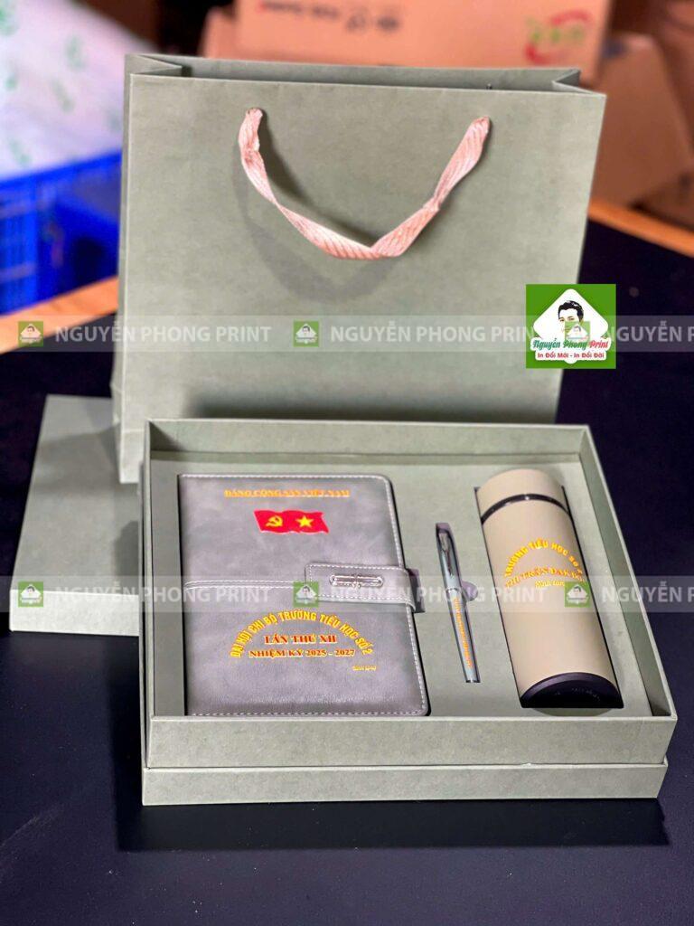 in sổ da kèm bút ký và bình giữ nhiệt uy tín tại Ayun Pa