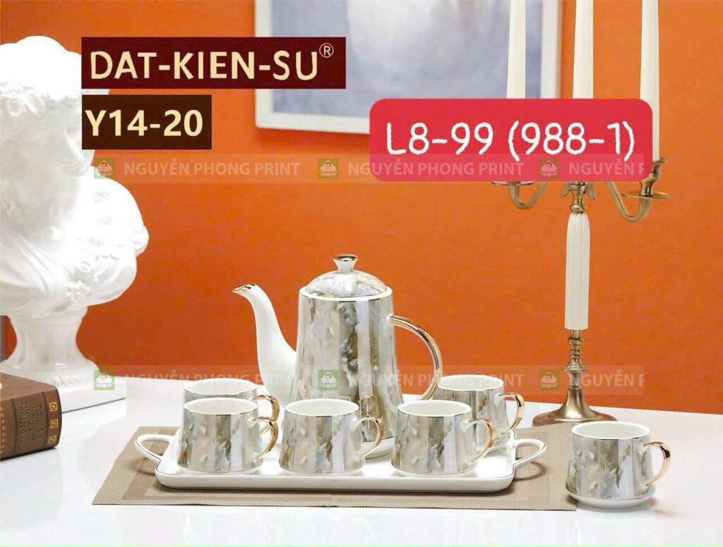 in bộ ấm chén trà cao cấp Kon Tum làm quà tặng