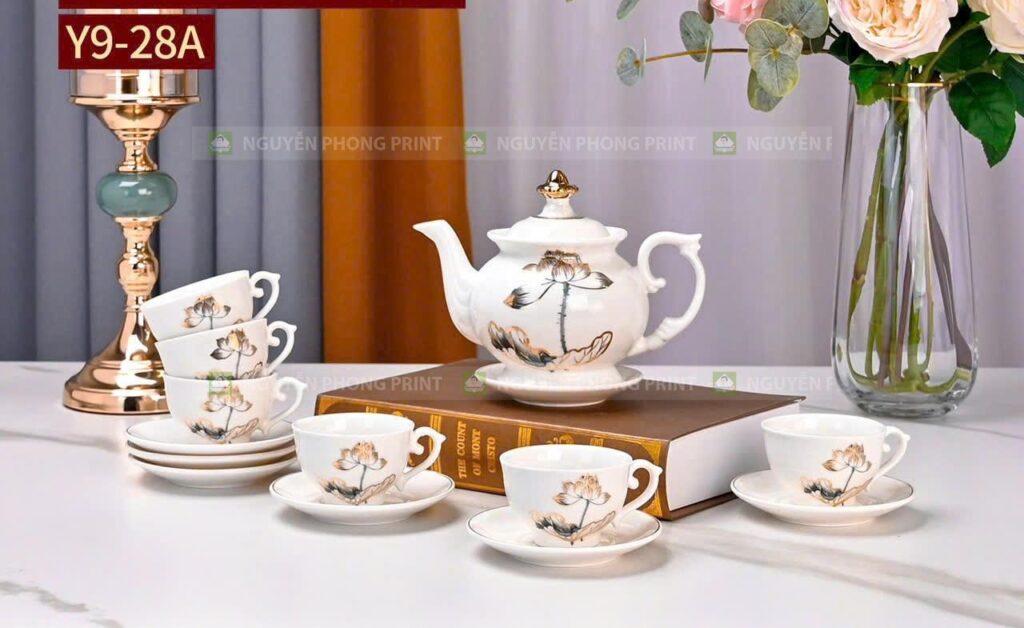  xưởng in bình chén trà sứ cao cấp tại Gia Lai