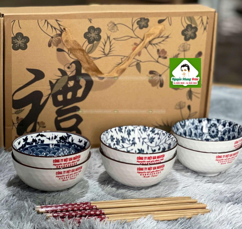 In tô chén sứ quà tặng doanh nghiệp Kon Tum