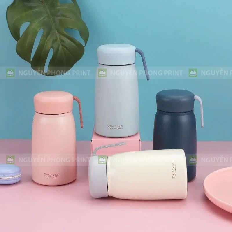 Bình giữ nhiệt in logo quà tặng tri ân khách hàng