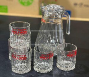 Bộ bình Ly thủy tinh in logo quà tặng doanh nghiệp Kon Tum