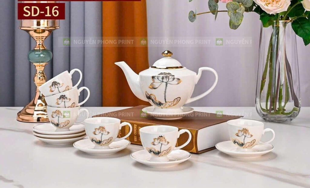 Dịch vụ in ấm chén trà Kon Tum