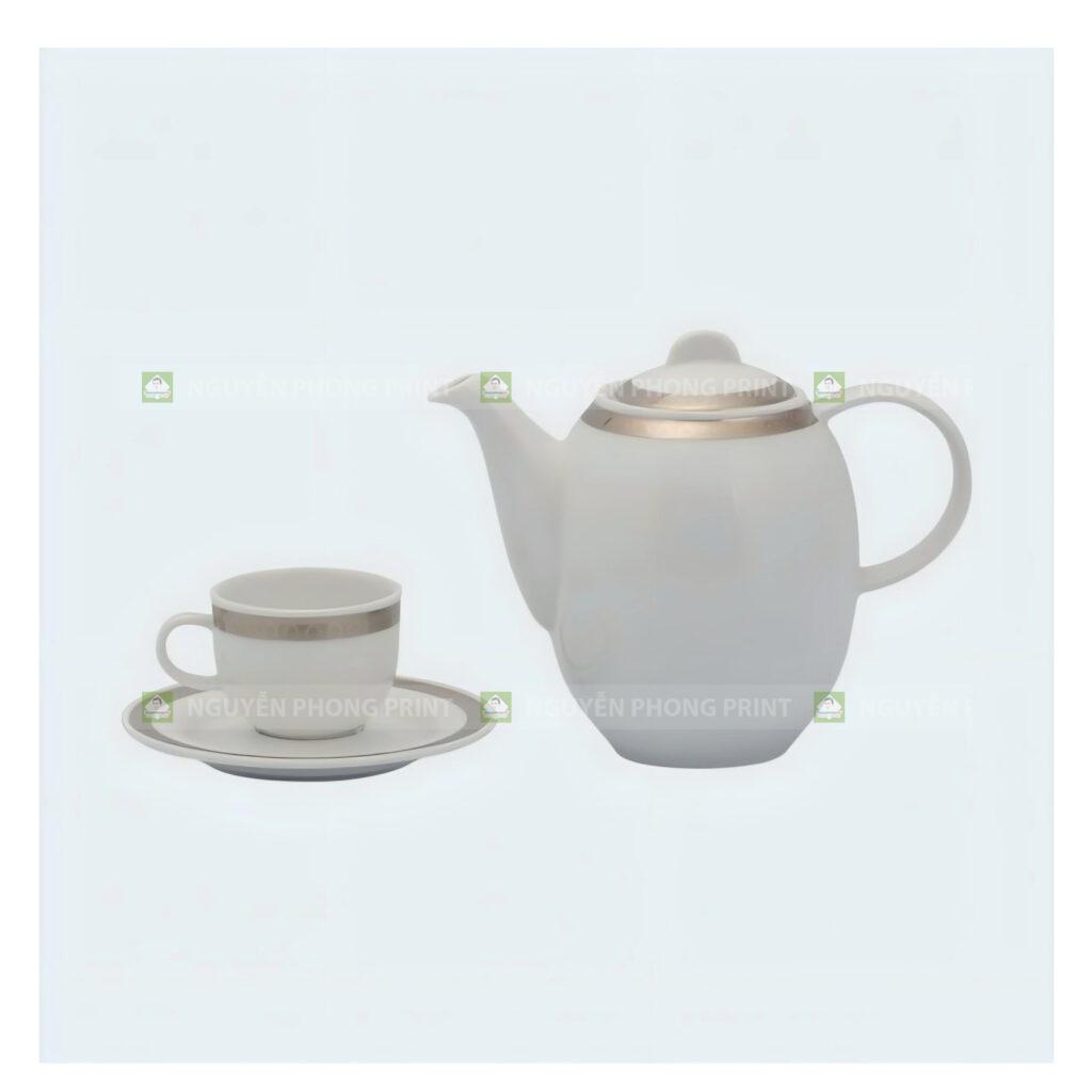 Mẫu ấm chén trà gốm sứ Minh Long làm quà tặng được yêu thích