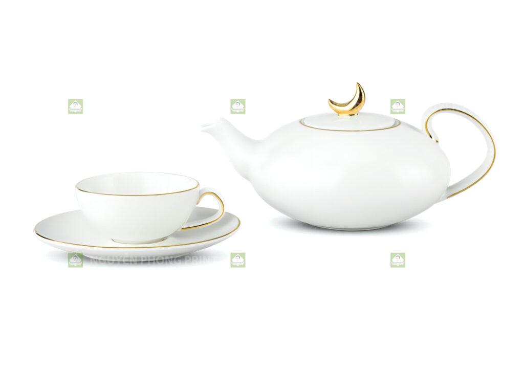 5+Mẫu Ấm Chén Trà Gốm Sứ Minh Long Kon Tum Quà Tặng