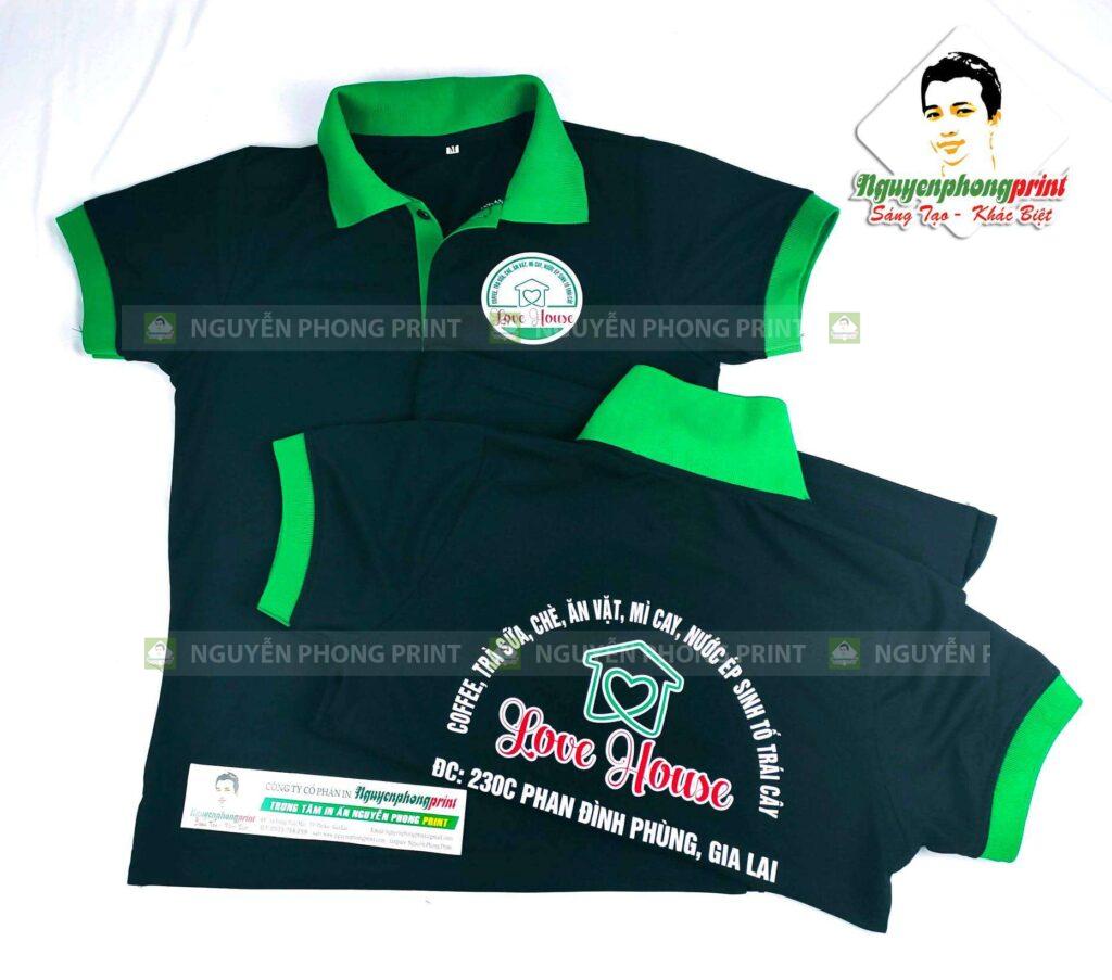 May áo đồng phục quán cà phê tại Gia Lai - Pleiku