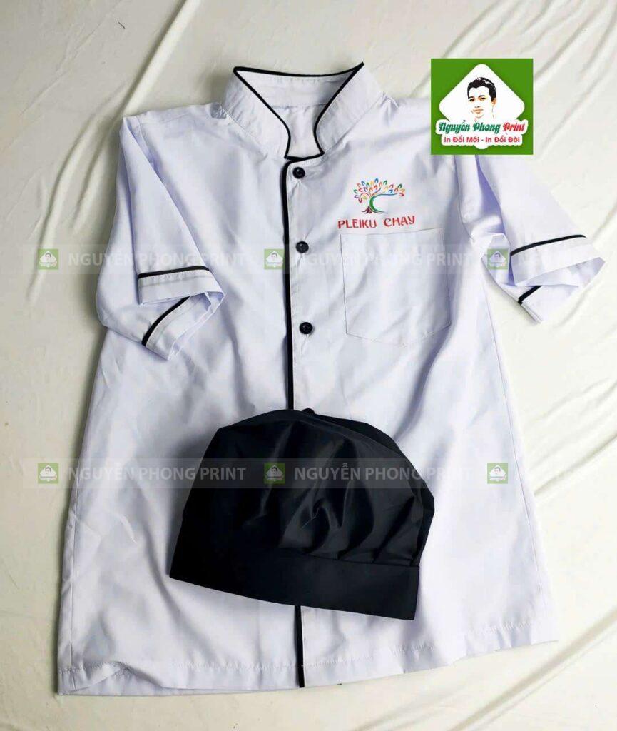 May đồng phục bếp nhà hàng tại Gia Lai