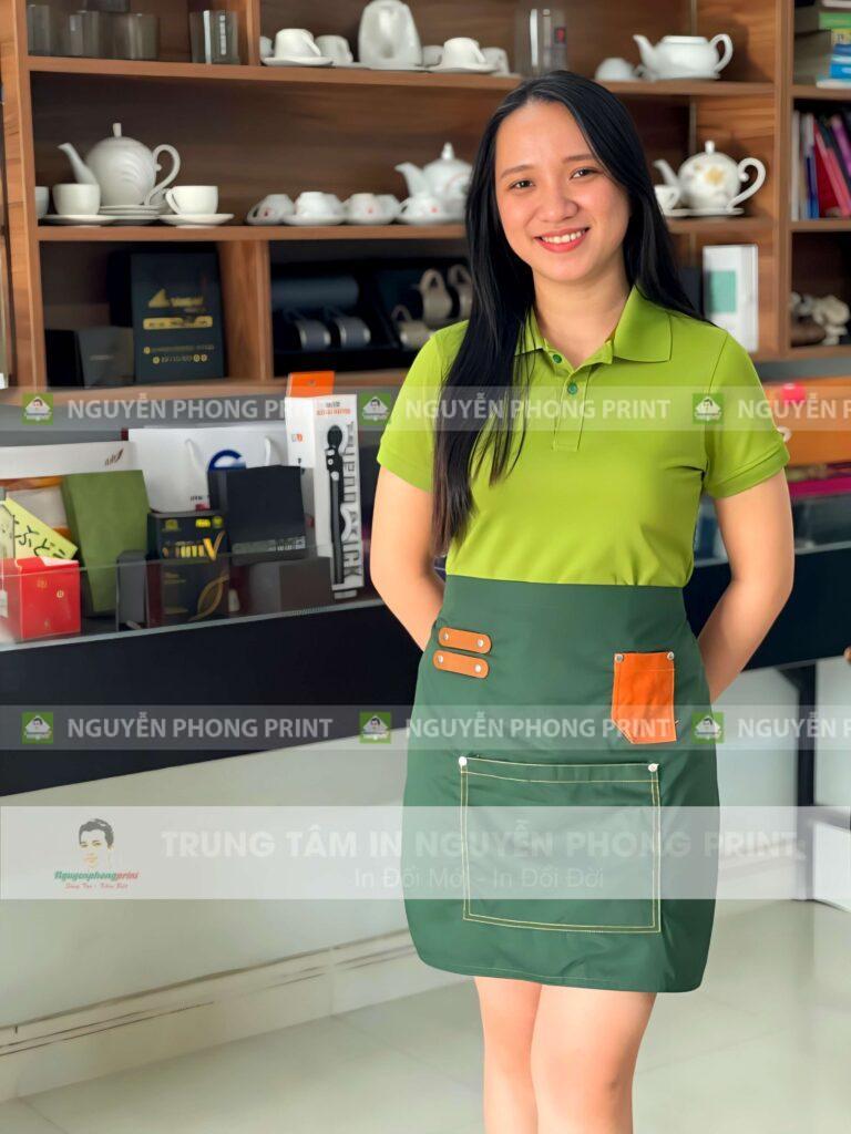 May đồng phục quán trà sữa số lượng ít tại Gia Lai 