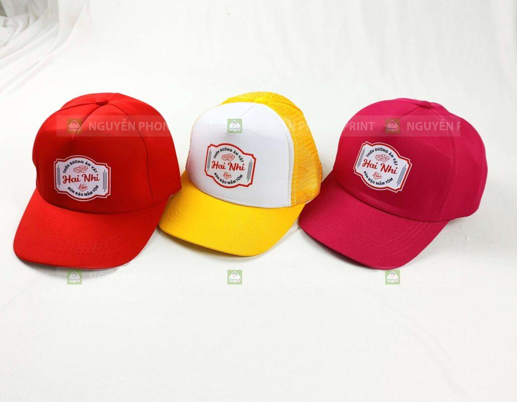 In nón lưỡi trai Quy Nhơn Gia Lai theo yêu cầu giá xưởng