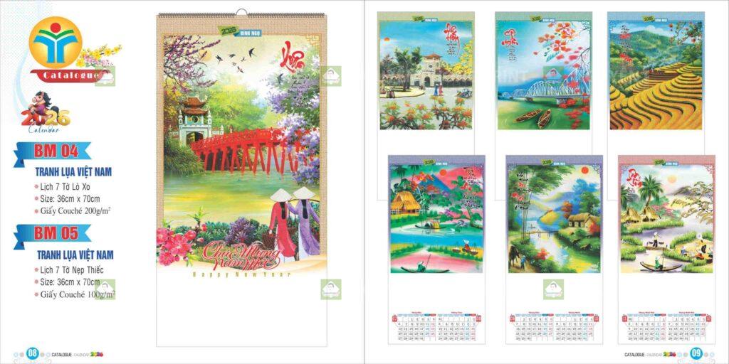 Xưởng in lịch Tết tại An Khê Gia Lai uy tín - Nguyễn Phong Print