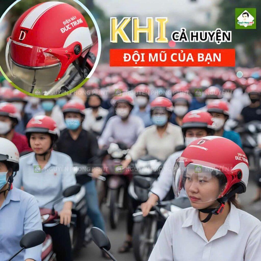 Xưởng sản xuất mũ bảo hiểm phường Bình Định Uy Tín | Top 1