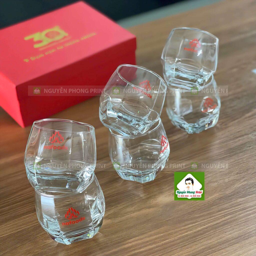 Ly thủy tinh in logo theo yêu cầu tại Quy Nhơn Gia Lai