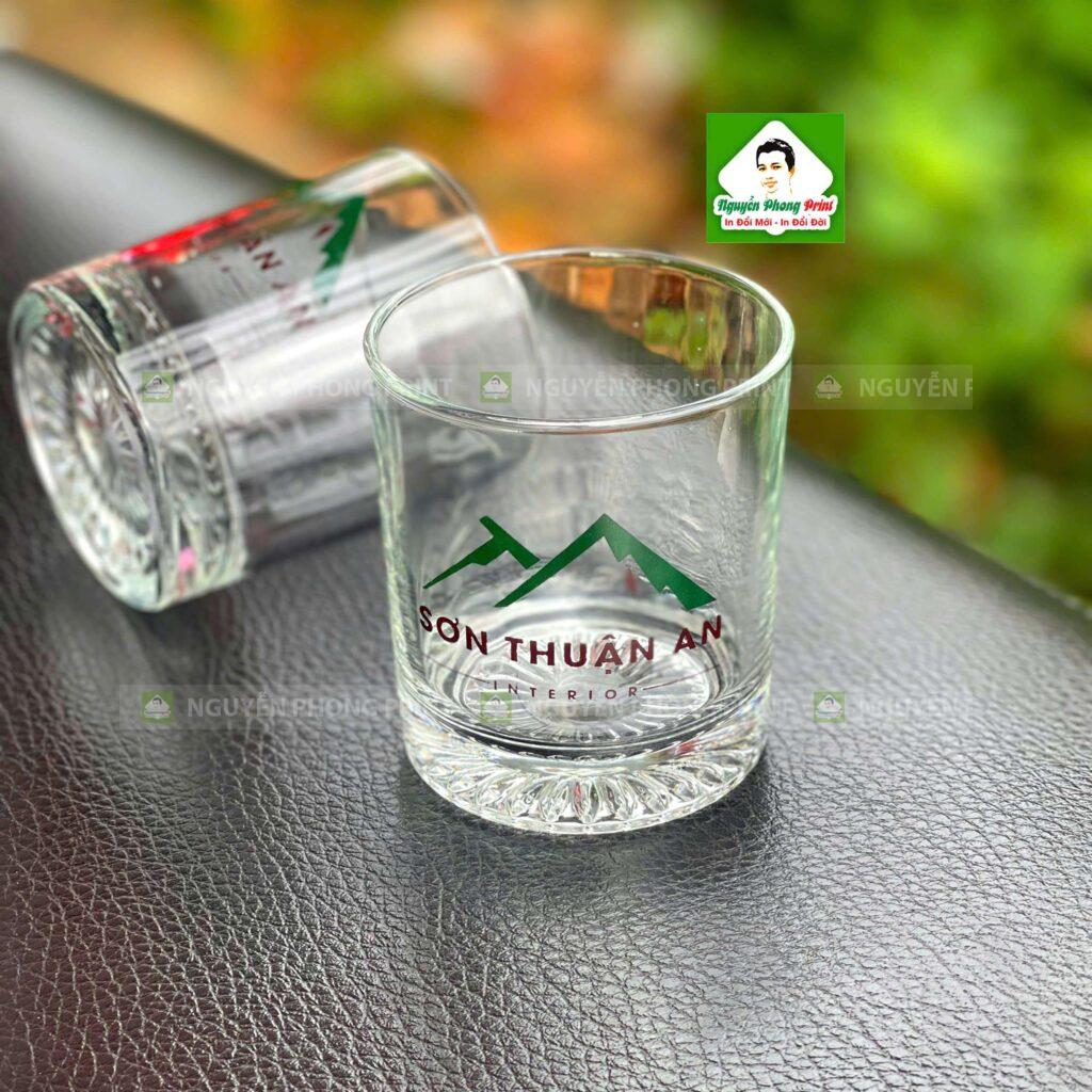 Ly thủy tinh in logo theo yêu cầu tại Quy Nhơn Gia Lai