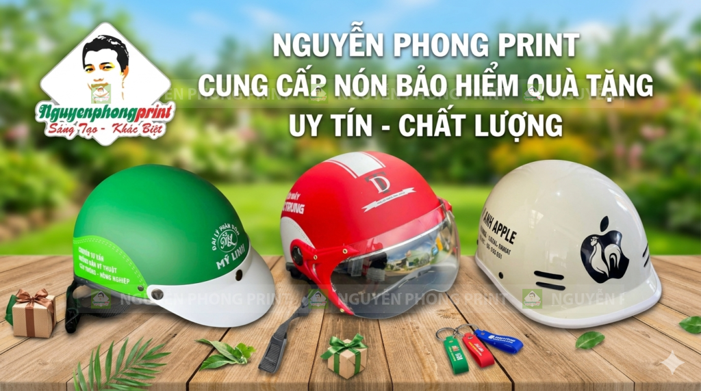 In Nón Bảo Hiểm Quà Tặng Phú Yên Giá Xưởng - Uy Tín Số 1