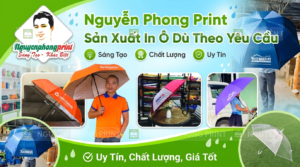 Xưởng In Ô Dù Tại Bình Định Số Lượng Ít, Giá Tốt